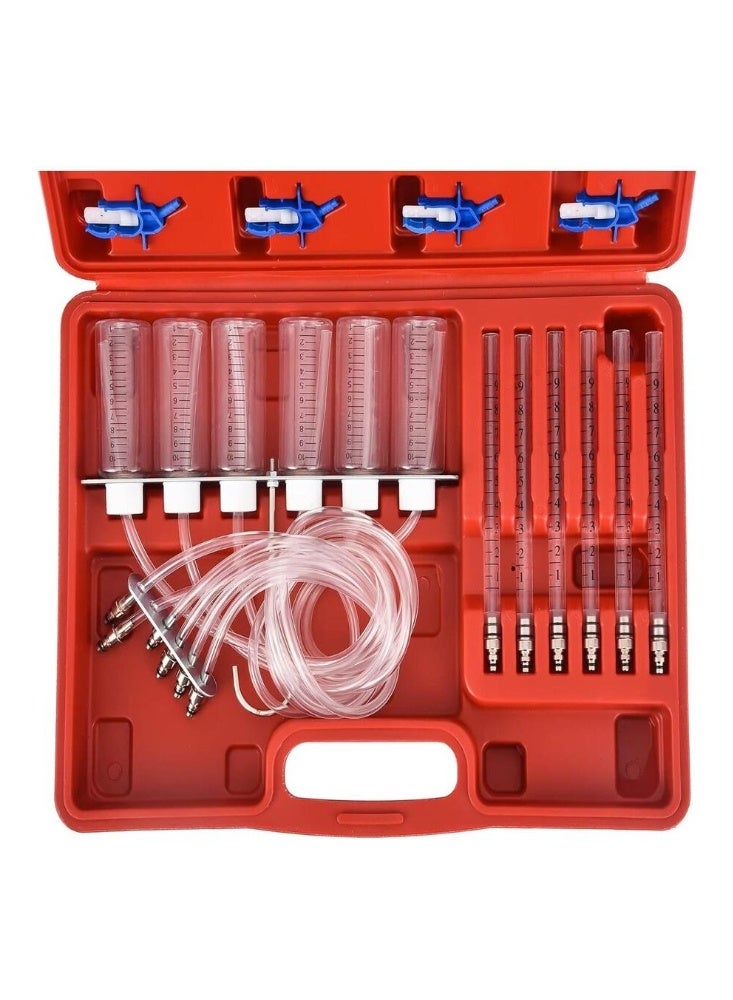 Diesel Injector Leak Back Tester Kit - Flow Test Set with Adapters for Bosch, Delphi, Denso, Siemens Common Rail - Image 2